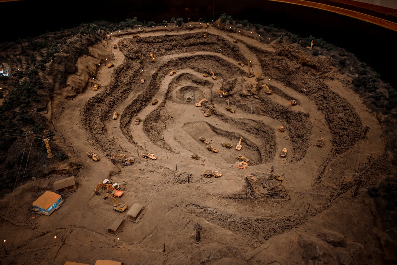 High Angle View of a Construction Site